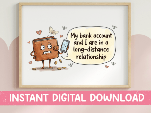 Download Funny Long Distance Bank Account Wallet - Premium Bundle