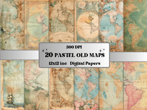 Download Pastel Old Maps Textures Journal Paper - Pastel Collection